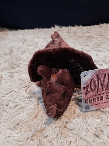 NWT Russ Berrie Zonies “Tyrone” the Triceratops Dinosaur Beanbag Earth Zone - Picture 5 of 5
