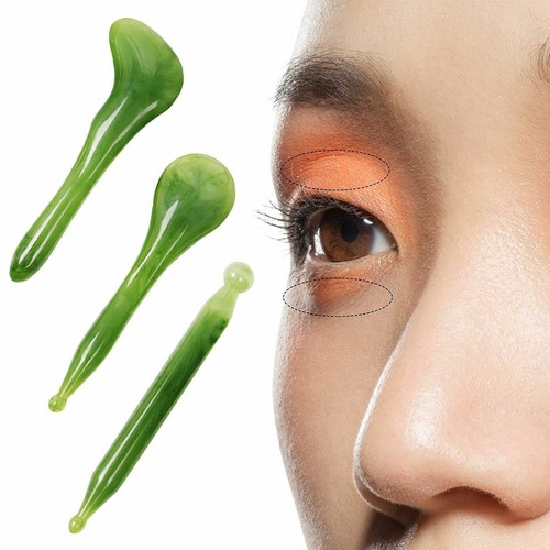 7PCS Natural Resin Quartz Stone Scraping Tool Gua Sha Board Facial Body Massage - Picture 8 of 12