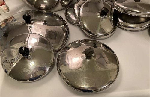 Farberware Stainless Steel Replacement Lids, Sizes Vary 6-12" Choice,Gently Used - Picture 7 of 10