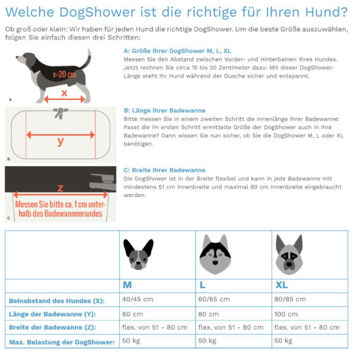 Skund | DogShower 80 cm L | In Alluminio | Doccia per Cani | Vasca da Bagno per Cani - Foto 8 di 10