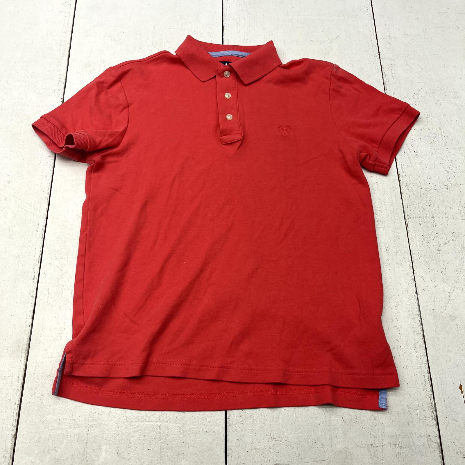 Chaps Red Short Sleeve Collared Custom Fit Polo M… - image 1