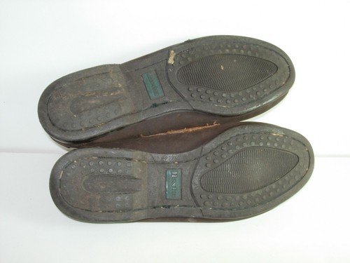 ZAPATOS CASINES DE BALLET PLANOS INFORMALES CÓMODOS DE CUERO MARRÓN TALLA 7,5 M - Imagen 4 de 5