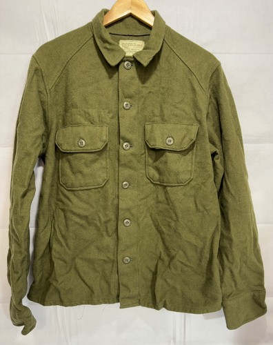 US ARMY Wool Field Shirt OG 108 Cold Weather USGI Military New Old Stock MEDIUM