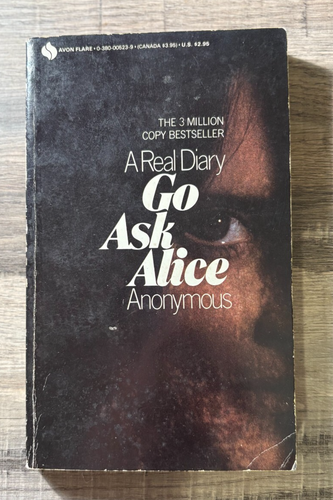 PB Go Ask Alice - Anonymous (Beatrice Sparks) Avon Flare 1982 Teenage Drugs 1st