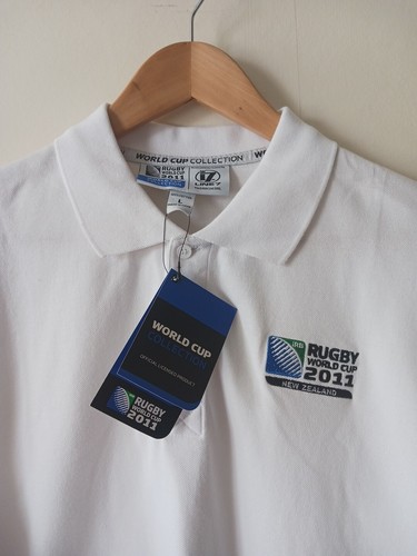 Polo Copa Mundial de Rugby 2011 para Hombre Talla Grande - Blanco - Copa Mundial de Nueva Zelanda - Imagen 2 de 13