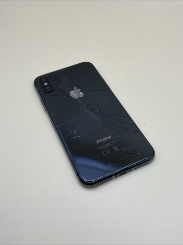 Original iPhone X Gehäuse Rückseite Akkudeckel Mit Teilen Schwarz - Picture 2 of 2
