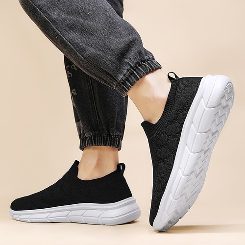 Herren Slipper Laufschuhe Athletisch Walking Turnschuhe Leicht Mesh Turnschuhe - Bild 12 von 60