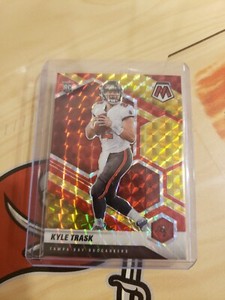 2021 Panini Mosaic KYLE TRASK Red Yellow Fusion Rookie /80  309 Bucs QB Prizm