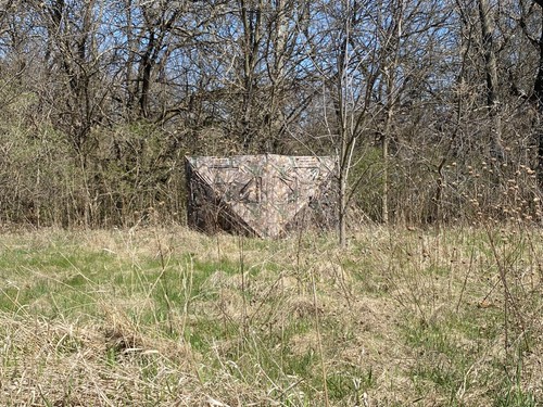 Turkey Hunting Blind Real Tree Camo Portable 2 Sided Hub Panel Stake Out Deer - Picture 7 of 11