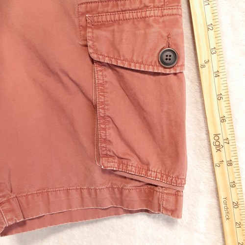 Lucky Brand Mens Cargo Shorts Sz.29x10"/Red-Distressed/Vintage Vibe/Type L-54C - Picture 10 of 11