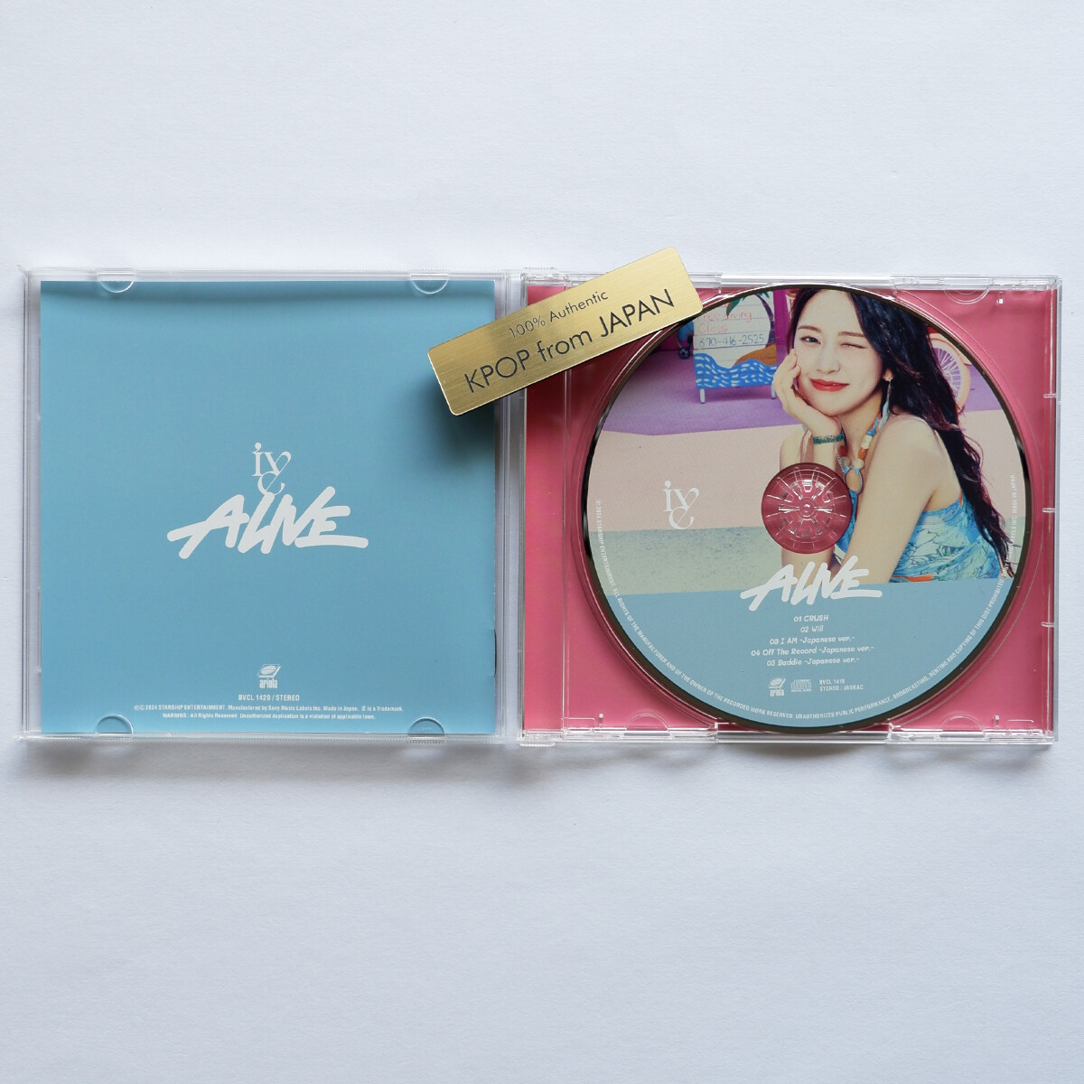 IVE JAPAN ALIVE SOLO JACKT CASE + PICTURE LABEL CD SET