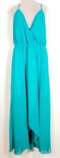  Allure Dress Size 10 Green with High Low Hem Sleeveless New Tag