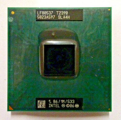 Intel Pentium T2390 SLA4H Mobile - 1.86 GHz / 1M / 533 MHz - Socket 478 # 49