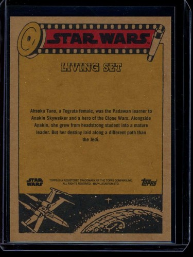 2022 Topps Star Wars Living Set #300 Ahsoka Card (Quantity) - Picture 2 of 2