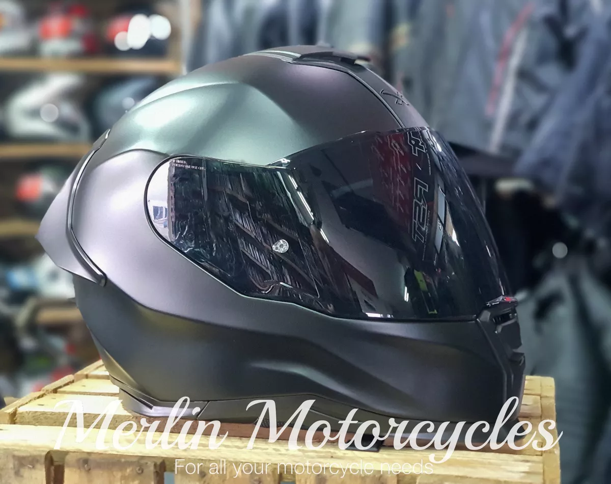 NEXX SX.100R FULL BLACK SPORT MOTORCYCLE MOTORBIKE BIKE HELMET