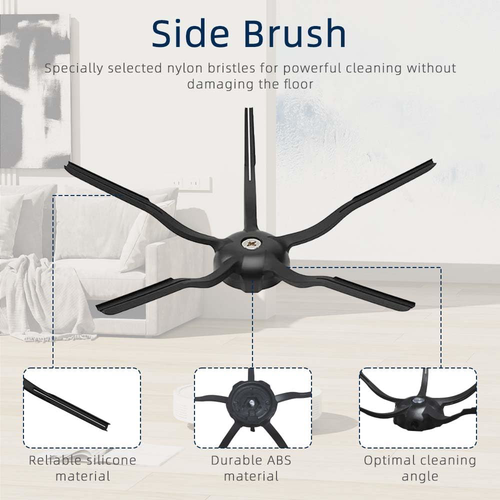 Roborock Q5 Replacement Kit 1 Main Brush 4 HEPA Filters 4 Side Brushes - Picture 4 of 7