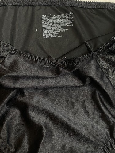 Bali Womans High Rise High Waisted Brief Shapewear Panties Black Large NWOT - Bild 12 von 16