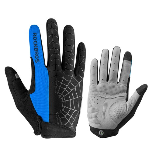 Women Men Full Finger Cycling Gloves Breathable Bike Sports Touch Screen Gloves - Picture 12 of 17