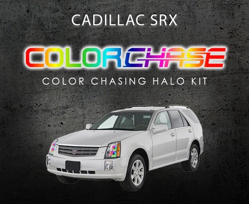 Kit de halo de flujo de faros LED de persecución de color para Cadillac SRX 04-09 - Imagen 8 de 10