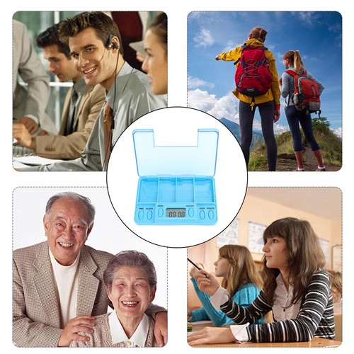 Portable Smart Medication Reminder Box Electronic Medicine Dispenser Digital - Picture 3 of 18