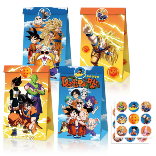 12 Dragon Ball Z Goodie Bags Gift Favors For a Anime Themed Birthday Party Event