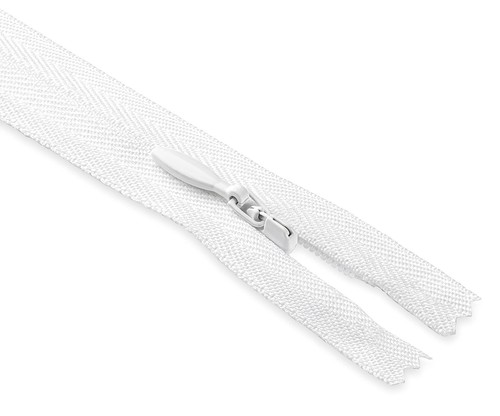 14 inch Invisible Zipper White Non Separating Zipper Nylon White Zipper Craft... - Picture 5 of 8