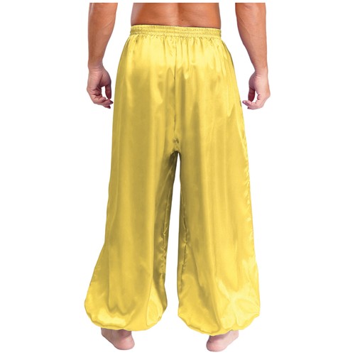 Mens Halloween Arabian Prince Satin Long Pants for Cosplay Belly Dancing Costume - Picture 96 of 128