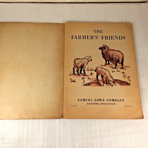 Vtg Childrens Book 1941 THE FARMER'S FRIENDS ~ Samuel Lowe Company Thomas Laufer - Picture 7 of 12
