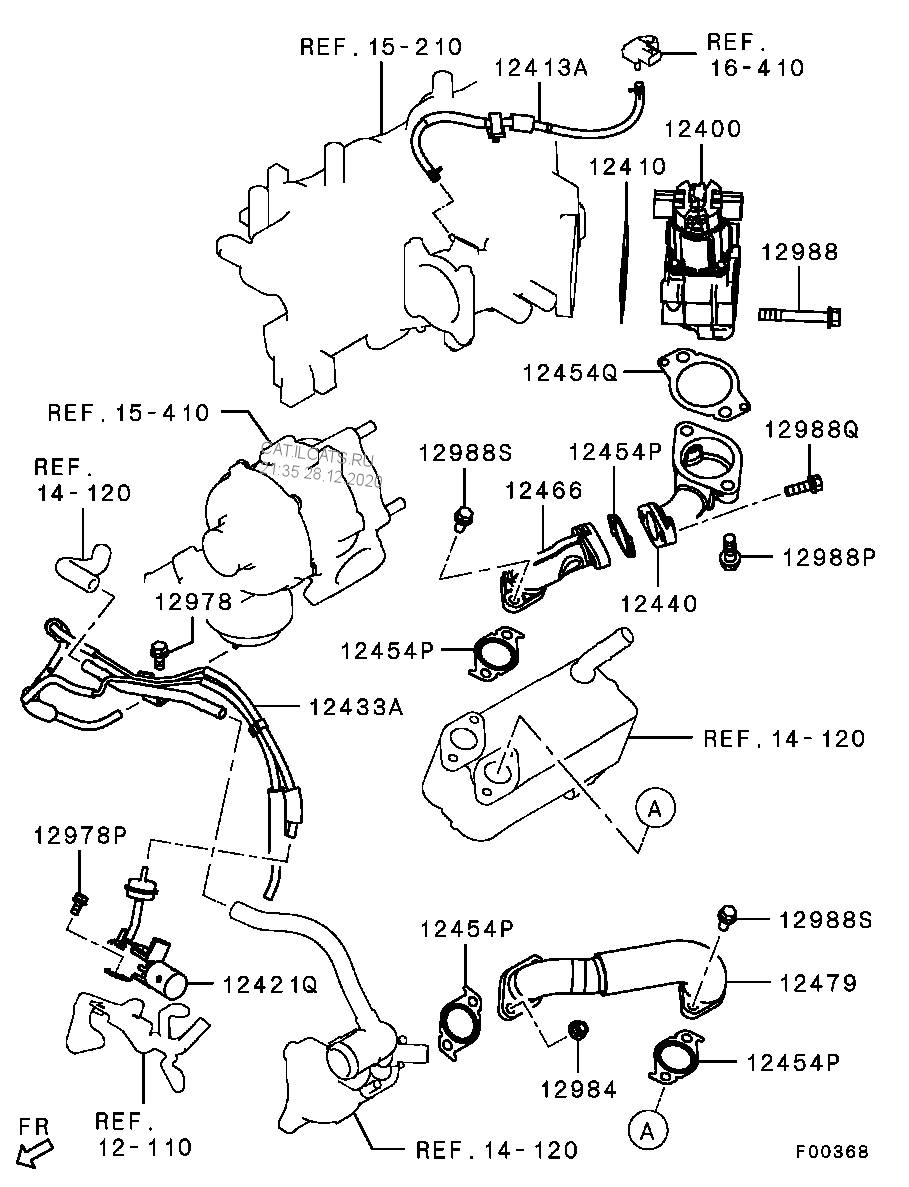 MITSUBISHI L200 2.5 DID Vacuum Pipes / Pipe Emission Control Pipe P/N
