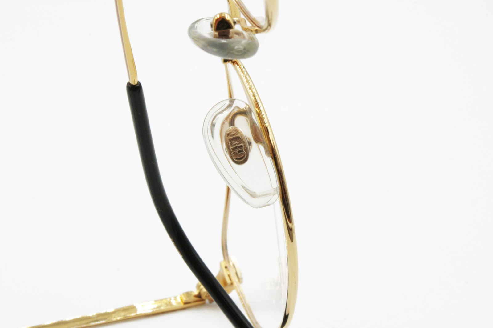 Details zu Gianfranco Ferrè GFF 151 rectangular golden silver eyeglass frame, made in Italy Tolle Angebote Standard