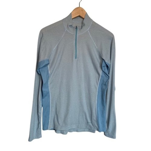 Patagonia Top Women Large Blue 1/4 Zip Capilene Performance Base Layer Active - Picture 1 of 9