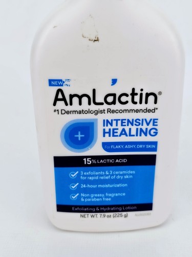 AmLactin Intensive Healing 15% Lactic Acid Lotion Dry Skin 7.9 oz Pump - Picture 2 of 7