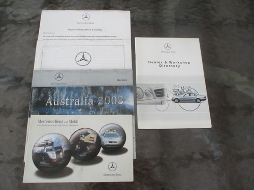 GENUINE MERCEDES-BENZ C-CLASS OWNERS HANDBOOK MANUAL EDITION F 01/2003 - Picture 7 of 9