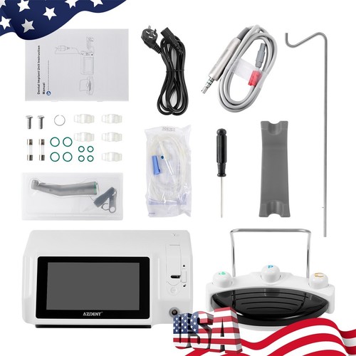 AZDENT Dental Surgical Implant Motor Touch Screen 20:1 Fiber Optic Contra Angle - Bild 12 von 19