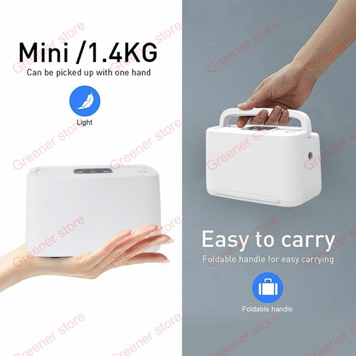 3L/Min Portátil Oxígeno Flow 32.5% Máquina Batería y Bolsa para Air Travel DE - Imagen 9 de 12