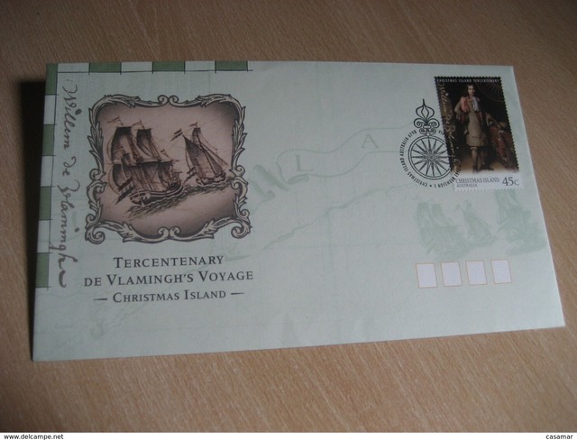 Christmas Island 1996 Vlamingh Voyage FDC Cancel Cover Australien Christmas Island 1996 Vlamingh Voyage FDC Cancel Cover Australien