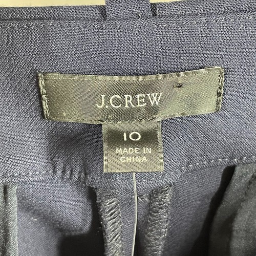 NEW J Crew Pants Womens 10 blue ankle crop wide leg preppy casual classic - Picture 4 of 11