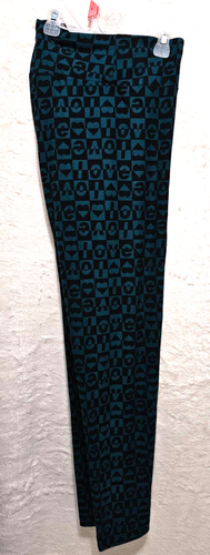 No Boundaries  NEW ♈Womans  Sueded Ankle Leggings size XL~black/teal LOVE   3 - Picture 5 of 7