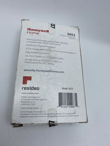Brand New Honeywell 5853 Wireless Glass Break Sensor,   - Picture 2 of 4