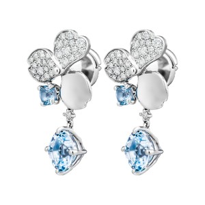 Tiffany Paper Flowers Aquamarine Single Drop Earring Ebay
