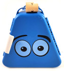 Blue TeeBee Toy Box Play & Store On the Go Puzzle Lunch Snack Lego Compatible