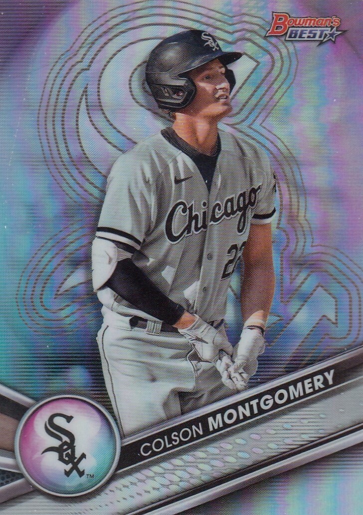 COLSON MONTGOMERY BOWMAN'S BEST ROOKIE RC PROSEPCTS REFRACTOR WHITE SOX #27 2022