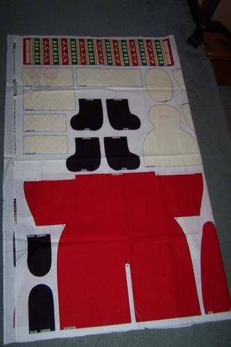 Cranston Woodland Santa Doll Panel Fabric - Picture 3 of 3