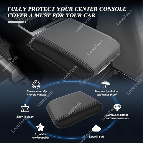 For Toyota Tacoma 2024-25 PU Leather Center Console Armrest Cushion Pad Cover - Picture 2 of 7