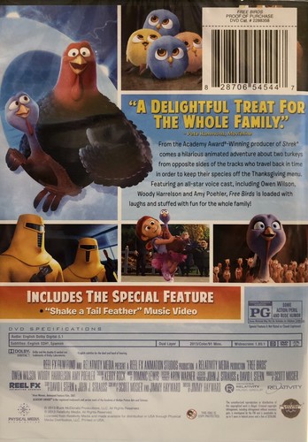 Free Birds (DVD, 2013)  Owen Wilson - Woody Harrelson - NEW - FREE SHIPPING - Bild 2 von 4