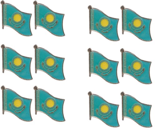Paquete de 12 pasadores de solapa, corbata y sombrero de bandera internacional y del país - Imagen 187 de 407