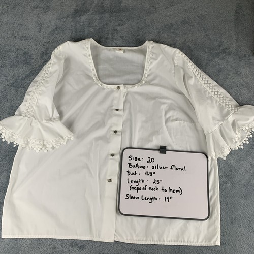 VTG Austrian Folk-wear Dirndl BLOUSES White Cotton blend/Lace Ethnic Oktoberfest - Picture 14 of 37