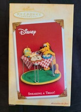 Hallmark Keepsake Ornament SNEAKING A TREAT! Disney Pluto 2004 BRAND NEW in Box