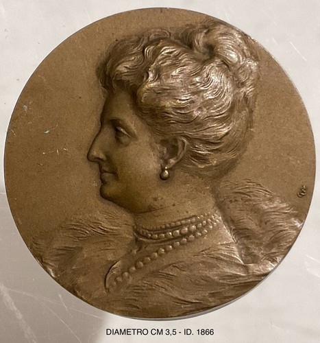 REGNO D’ITALIA SUA MAESTÀ REGINA MADRE MEDAGLIA ESPOSIZIONE ORTICOLA ROMA 1905 - Imagen 5 de 6