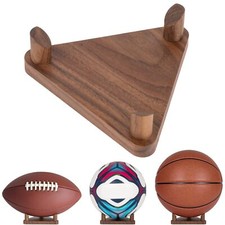 Wood Display Stand for Basketball Football Volleyball Soccer Ball